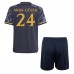 Billige Real Madrid Arda Guler #24 Børnetøj Udebanetrøje til baby 2023-24 Kortærmet (+ korte bukser)